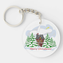 Chaveiro Natal chegando à casa da família