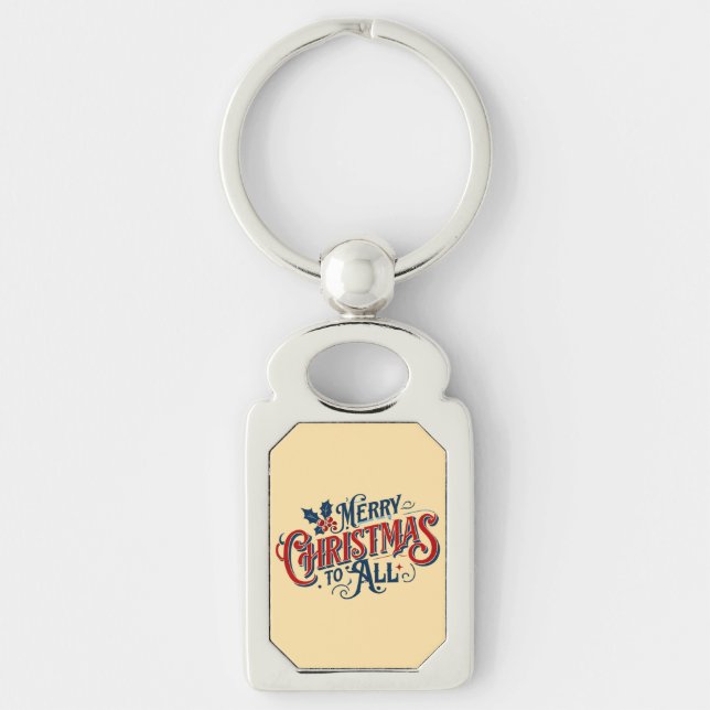 Chaveiro Natal clássico para todas as artes festivas (Frente)