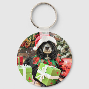 Chaveiro Natal - Cockapoo - Baxter