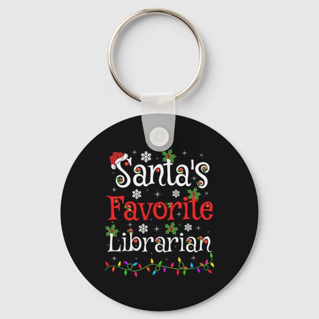 Chaveiro Natal da Bibliotecária Xmas O Natal da Bibliotecár (Frente)