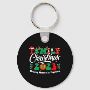 Chaveiro Natal da Família 2023 Sant Xmas Divertido no Quadr