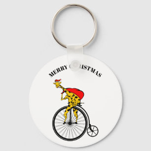 Chaveiro Natal da Girafa Papai Noel