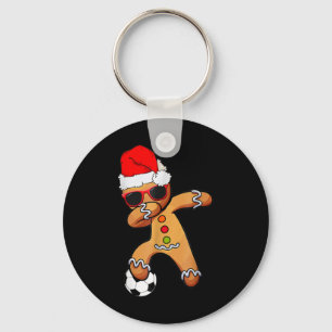 Chaveiro Natal Dabbing Gingerbread Futebol Funny Xmas Eu