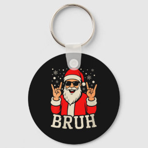 Chaveiro Natal das Mulheres Bruh Meme Divertido Papai Noel 