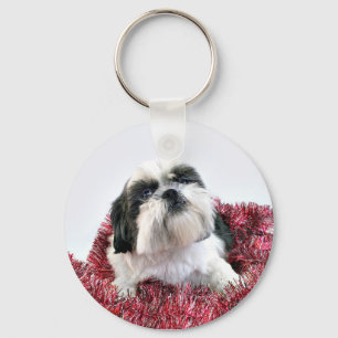 Chaveiro Natal de Shih Tzu