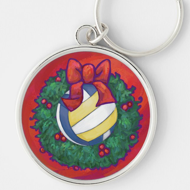 Chaveiro Natal de voleibol (Frente)