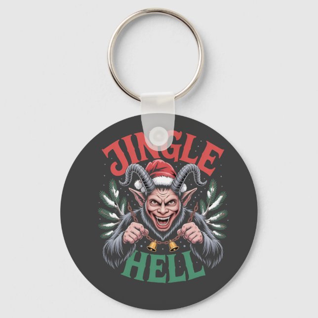 Chaveiro Natal do Inferno Krampus do Natal do Mal Xmas  (Frente)