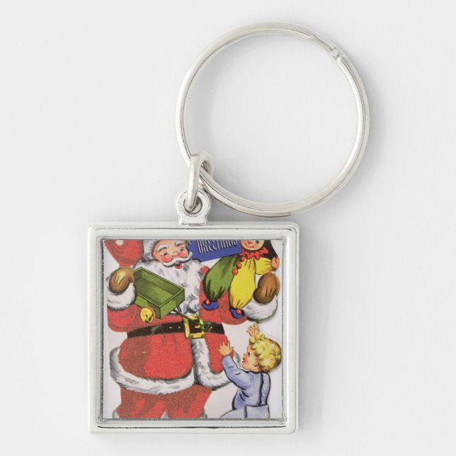 Chaveiro Natal do pai, cartão de Natal do Victorian (Frente)