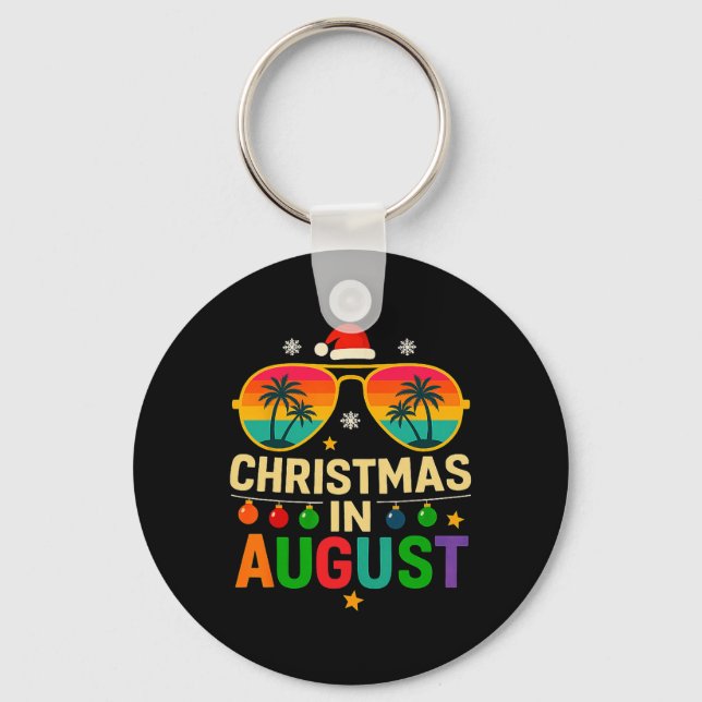Chaveiro Natal Em Agosto Férias De Verão Natal  (Frente)