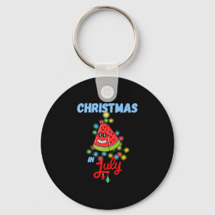 Chaveiro natal em julho melancia engraçada design de verão
