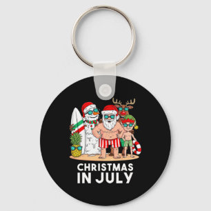 Chaveiro Natal Em Julho Papai Noel E Amigos Xmas Verão Bo