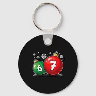 Chaveiro Natal engraçado 67 Seis Sete Meme Geração Alpha Gí
