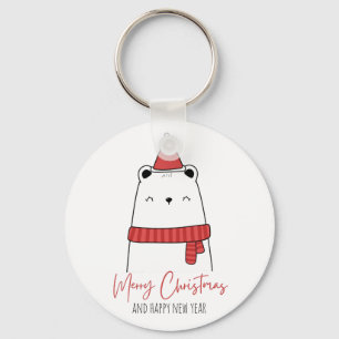 Chaveiro Natal engraçado para gatos