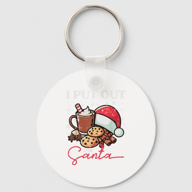 Chaveiro Natal Eu Coloco Para o Papai Noel Funny Xmas Crian (Frente)