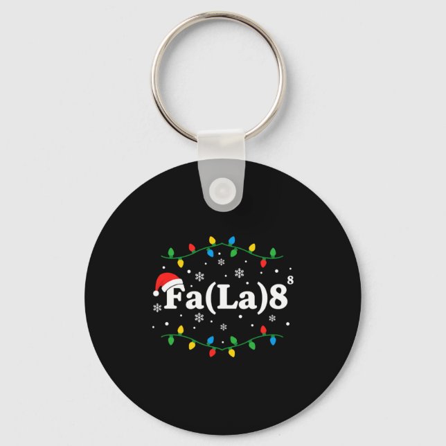 Chaveiro Natal Fa(la) 8 Luzes Divertidas de Natal Chapéu do (Frente)
