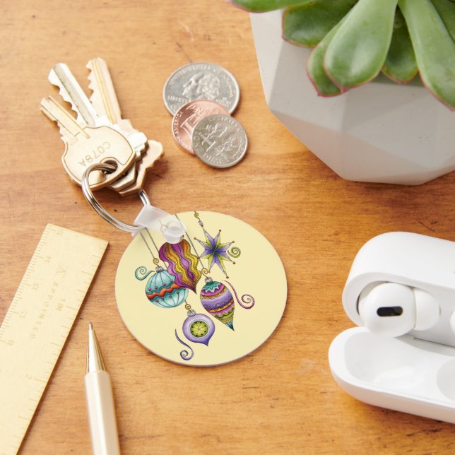 Chaveiro Natal Fofo, Elegantes e Enfeitados Ornamentos de V (Mesa)