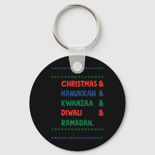 Chaveiro Natal Hanukkah Kwanzaa Diwali Ramadan Funny Ug