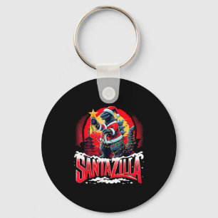 Chaveiro Natal Kaiju Santazilla Monstro Japonês Dinossauro