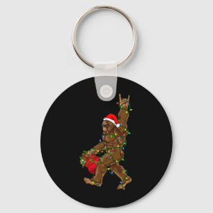 Chaveiro Natal Luzes Bigfoot Rock Divertido Sasquatc