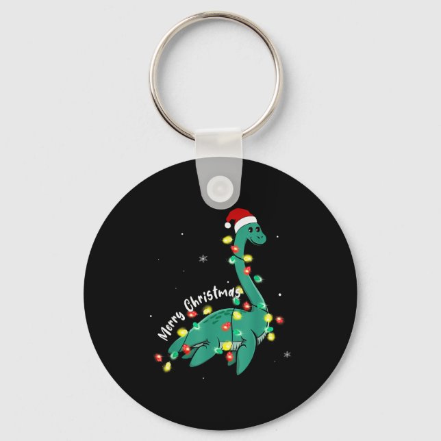 Chaveiro Natal Monstro do Lago Ness Natal Nessie Meninos Me (Frente)