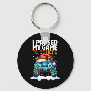 Chaveiro Natal Parei Meu Jogo Para Estar Aqui Engraçado Sar