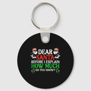 Chaveiro Natal Querido Papai Noel Quanto Você Sabe Xmas Mul