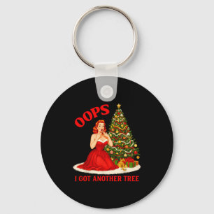 Chaveiro Natal retrô Oops eu tenho outra árvore divertida