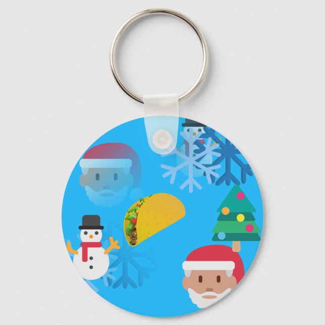 Chaveiro natal taco emoji (Frente)
