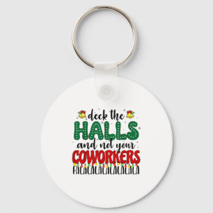 Chaveiro Natal Trabalho Decore os Corredores Não o seu Cole