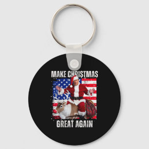 Chaveiro Natal Trump Dança Faça O Natal Grande Novamente Fe
