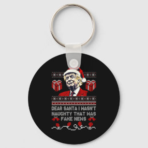 Chaveiro Natal Trump Querido Papai Noel Notícias Falsas Div