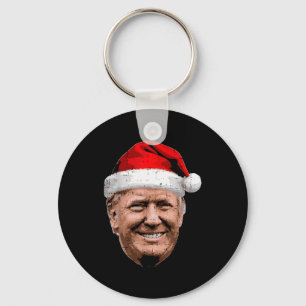 Chaveiro Natal Trump Rosto Papai Noel Engraçado Xmas Meme H
