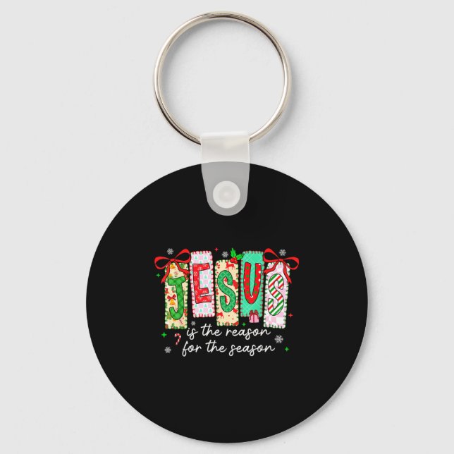 Chaveiro Natal Xmas Jesus É A Razão Da Temporada  (Frente)