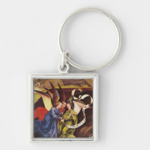 Chaveiro Natividade, detalhe de três anjos, c.1425