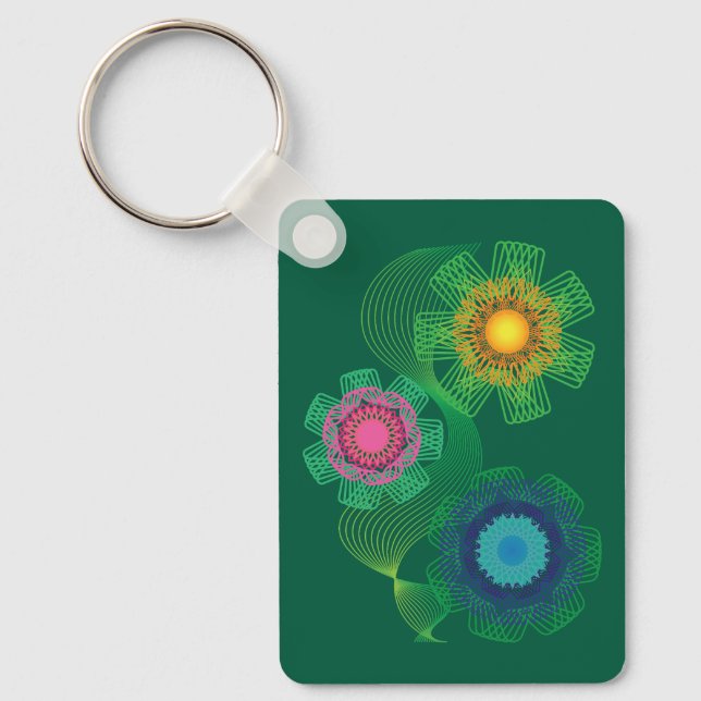 Chaveiro Nature Shapes and Lines Patterns  (Frente)