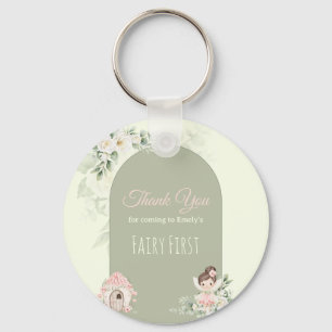 Chaveiro Natureza Fofa Flor Fada 1º Aniversário