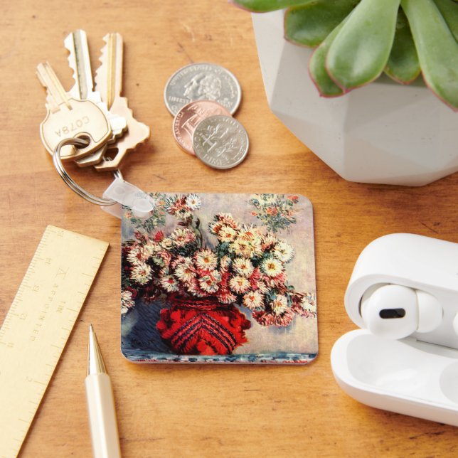 Chaveiro Natureza-morta com Crisântemos de Claude Monet (Mesa)