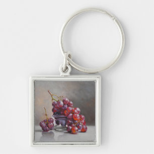 Chaveiro Natureza Morta com Uvas Vermelhas - de Pintura a Ó