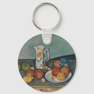Chaveiro Natureza Morta, Jarro de Leite e Frutas numa Mesa,