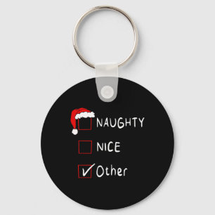 Chaveiro Naught Nice List Outros Homens Engraçados Xmas Mul