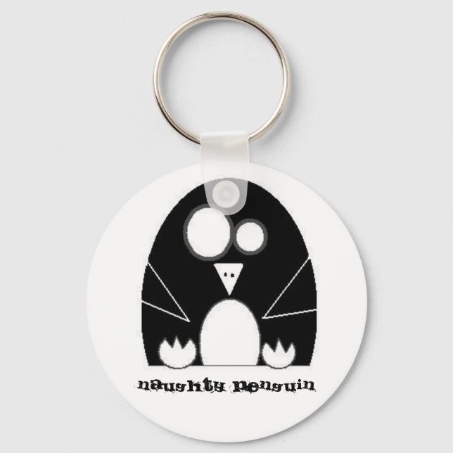 Chaveiro NAUGHTYPENGUIN, Pinguim travesso (Frente)