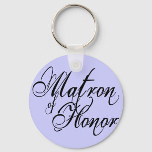 Chaveiro Naughy Grunge Script - Matron Of Honor Black