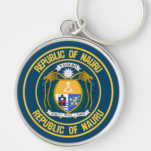 Chaveiro Nauru Round Emblem (Frente)