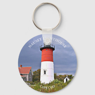 Chaveiro Nauset Lighthouse, Cabo Cod Massachusetts Key Ring