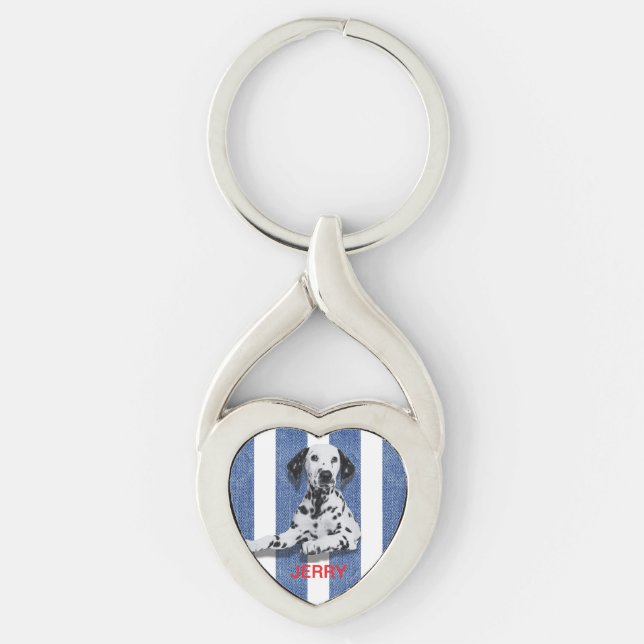 Chaveiro Náutico Pet Name & Photo Metal (Frente)