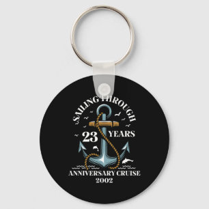 Chaveiro Navegando Através de 23 Anos de Aniversário de Cas