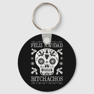 Chaveiro Navidad Bitchachos Engraçado Casca Natal Presente