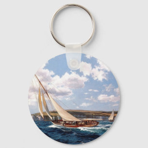 Chaveiro Navigação em um mar áspero