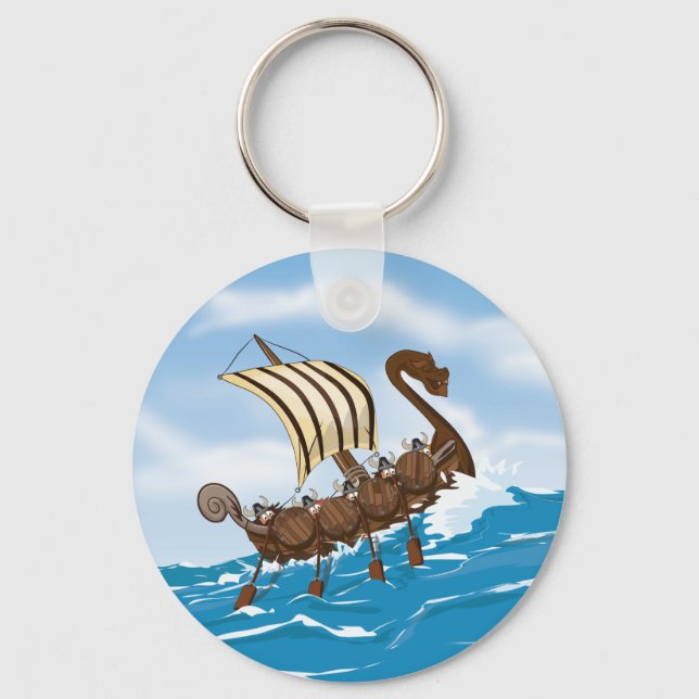 Chaveiro Navio Viking (Frente)