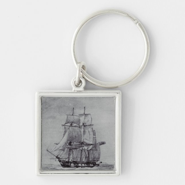Chaveiro Navios Gráficos de Arte Fina Oceanic Trek (Frente)